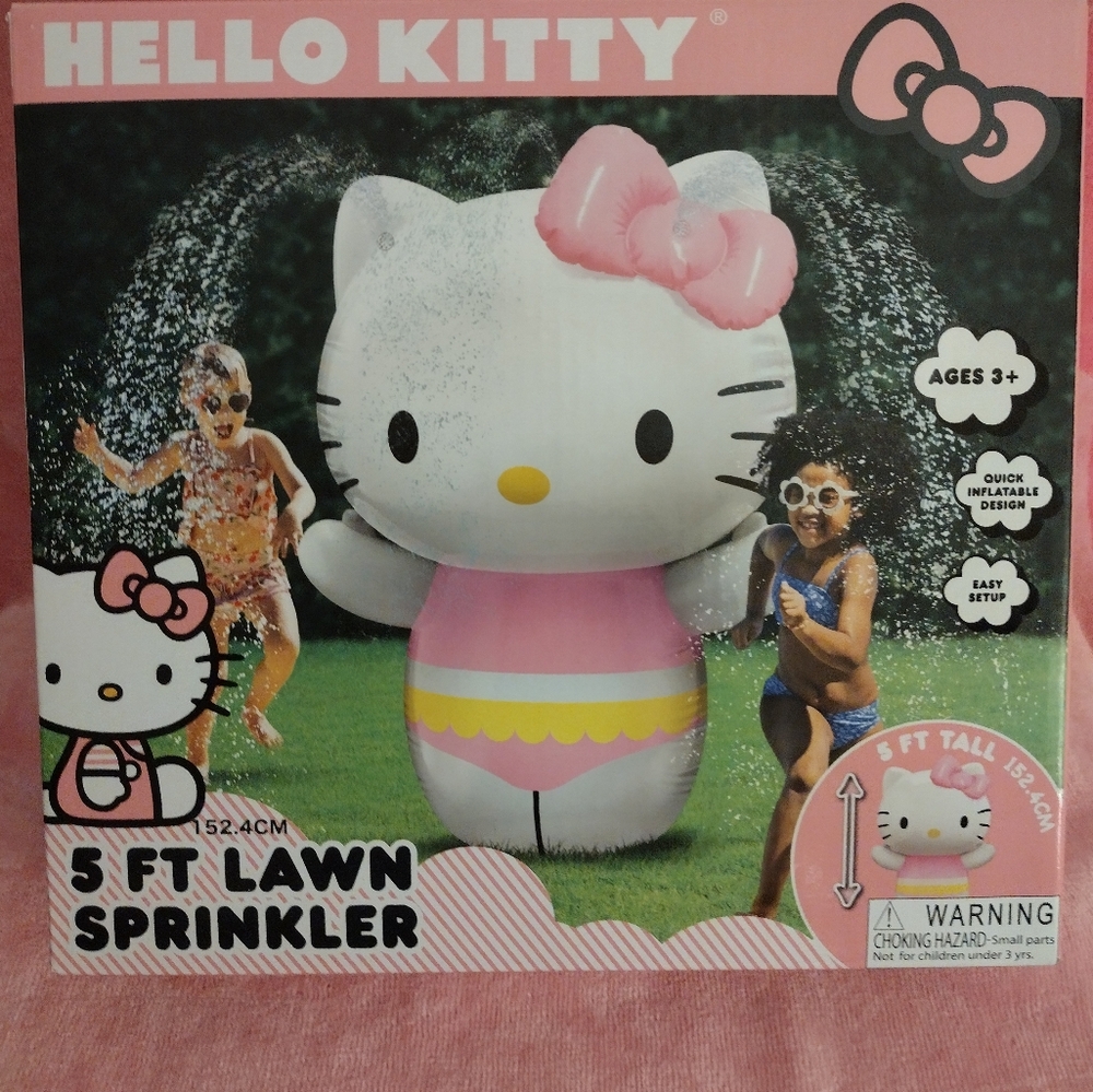 Hello Kitty 5 Foot Inflatable Lawn Sprinkler - Picture 5 of 6